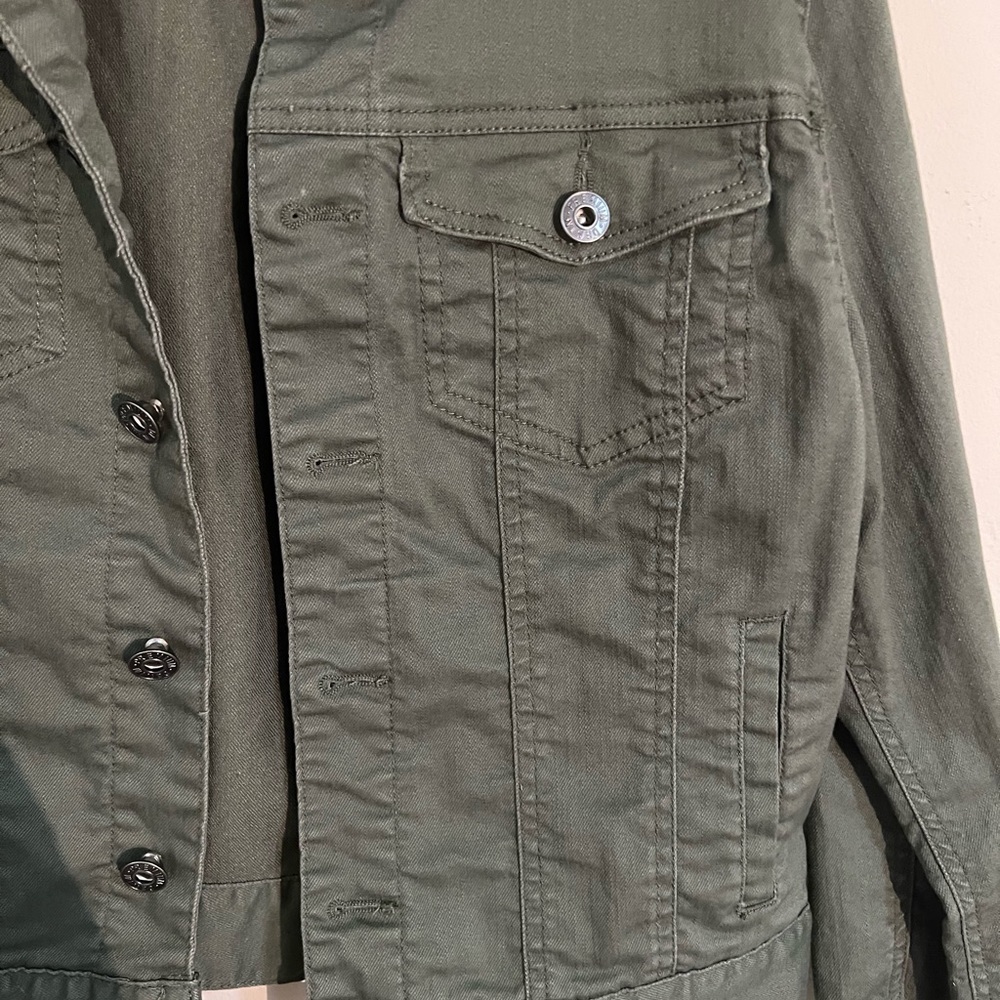 Green Denim Jacket - Picture 3 of 6